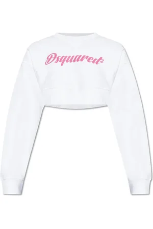 Dsquared2 Sweatshirts & Hoodies, Dam, L, Bomull, Sweatshirt med logotyp