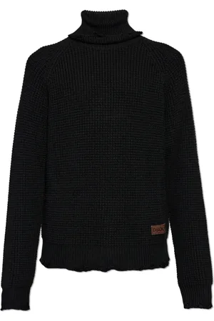 Dsquared2 Stickade tröjor & koftor, Herr, XL, Läder, Ulltröja