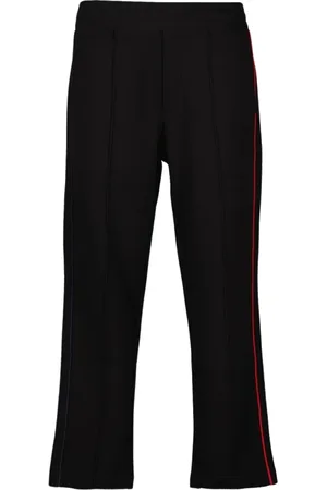 Moncler Byxor, Herr, L, Bomull, Joggingbyxor Rak Modell Broderad Logotyp