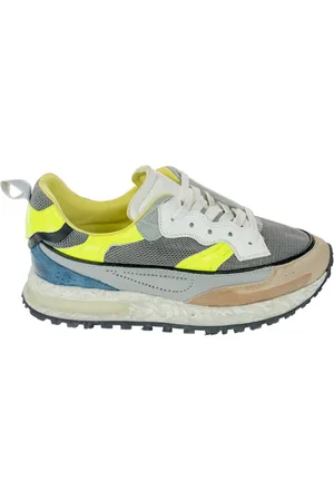 Hidnander Skor, Dam, 41 EU, Läder, Fluor Sneakers med Chic Taupe Tå