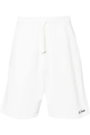 MC2 SAINT BARTH Shorts, Herr, S, Bomull, Vita Jersey Shorts med Logobroderi