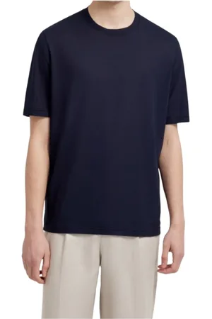 FILIPPO DE LAURENTIIS Topp, Herr, L, Bomull, Kortärmad Rund Hals T-shirt