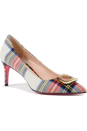 DEE OCLEPPO Skor, Dam, 41 EU, Läder, Elegant Guld Logo Kilt Pump