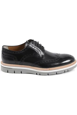 DEE OCLEPPO Skor, Herr, 40 EU, Läder, Svarta Läder Brogue Skor