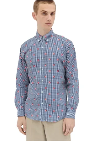 HUMAN MADE Skjorta, Herr, M, Bomull, Gingham Heart Skjorta