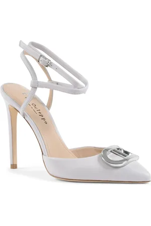 DEE OCLEPPO Skor, Dam, 39 EU, Blå Satin Lace-Up Stiletto Pump