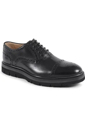DEE OCLEPPO Skor, Herr, 40 EU, Läder, Svarta Läder Brogue Skor