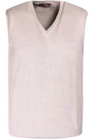 MOORER Stickade tröjor & koftor, Herr, M, Ärmlös Sweater Vest Anson-CSP