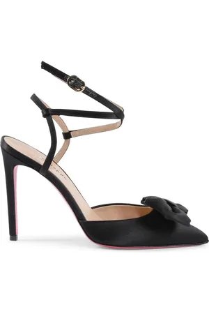 DEE OCLEPPO Skor, Dam, 37 EU, Elegant Satin Ankelrem Pump