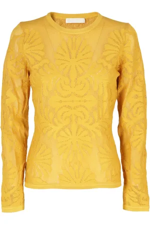 ULLA JOHNSON Stickade tröjor & koftor, Dam, S, Polyester, Stilfull Mira Pullover Sweater
