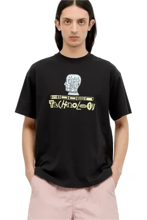 Brain Dead Topp, Herr, S, Bomull, Grafiskt Tryck Tech T-shirt