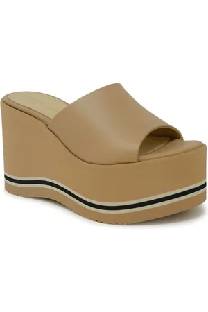 Paloma Barceló Skor, Dam, 38 EU, Läder, Läder Kilklack Sandaler Ss24
