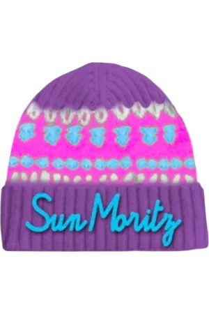 MC2 SAINT BARTH Accessoarer, Herr, ONE Size, Mjuk Nordisk Jacquard Sun Moritz Beanie
