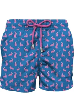 MC2 SAINT BARTH Badkläder, Herr, S, Mäns Strand Shorts Micro Mönster