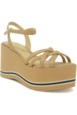 Paloma Barceló Skor, Dam, 39 EU, Läder, Brun Läder Kilklack Sandaler Ss24