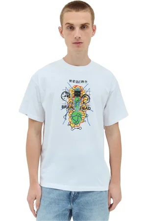 Brain Dead Topp, Herr, L, Bomull, Grafiskt Tryck Bomull T-shirt