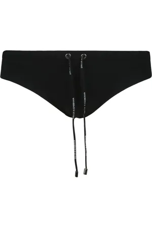 Dolce & Gabbana Badkläder, Herr, S, Läder, Snyggt svart badkläder för män