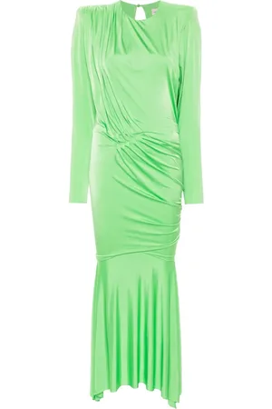 ALEXANDRE VAUTHIER Klänning, Dam, S, Grön Stretch-Design Draperad Klänning