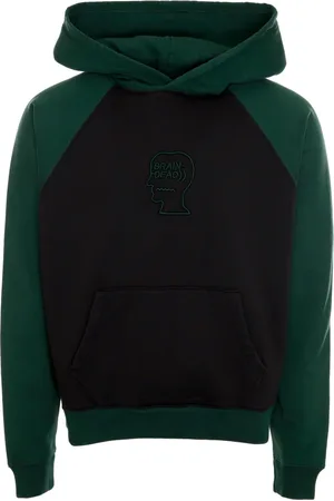 Brain Dead Sweatshirts & Hoodies, Herr, XL, Bomull, Pigment Wash Logo Hoodie