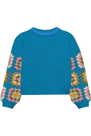 MC2 SAINT BARTH Sweatshirts & Hoodies, Dam, M, Kashmir, Kashmir virkad tröja multicolor