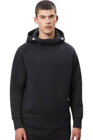 Napapijri Sweatshirts & Hoodies, Herr, L, Bomull, Sammet Hoodie med Raglanärmar