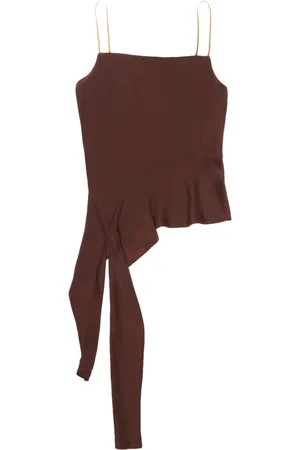 Helmut Lang Topp, Dam, M, Ethereal Satin Asymmetrisk Topp