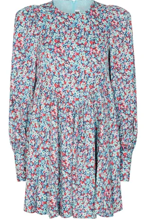 ROTATE Klänning, Dam, M, Polyester, Blommig Midi Swing Klänning