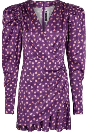 ROTATE Klänning, Dam, L, Pansy Satin Cocktail Mini Dress