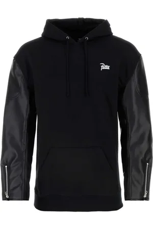 JUNYA WATANABE Sweatshirts & Hoodies, Herr, M, Bomull, Svart Bomulls Sweatshirt Samarbet Patta