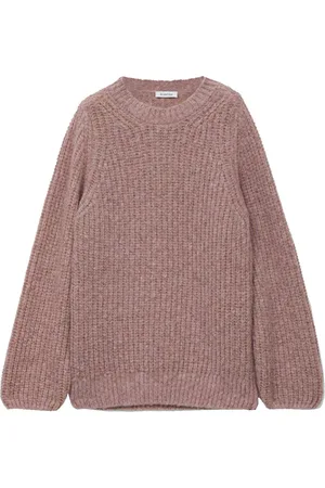 Rodebjer Stickade tröjor & koftor, Dam, S, Läder, Mjuk Alpaca-Blend Sweater