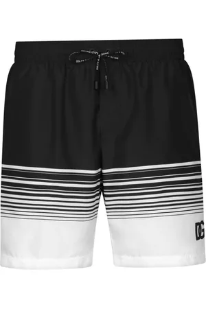 Dolce & Gabbana Badkläder, Herr, S, Läder, Hav Svart Badkläder Slim Fit