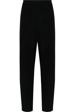Giorgio Armani Byxor, Herr, M, Marinblå Ullbyxor Slim Fit