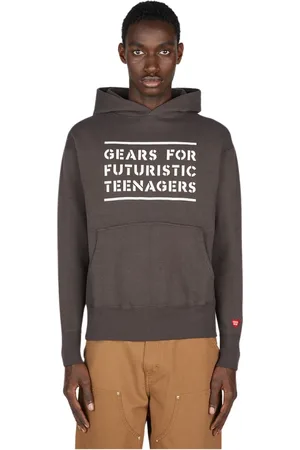 HUMAN MADE Sweatshirts & Hoodies, Herr, M, Bomull, Text Print Hoodie Tröja