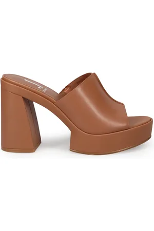 Jeannot Skor, Dam, 38 EU, Läder, Brun Läder Sandaler Urban Kollektion