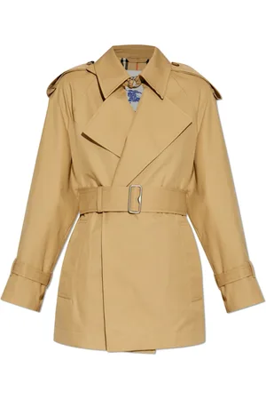 Burberry Kappa, Dam, XS, Bomull, Bomullstrenchcoat