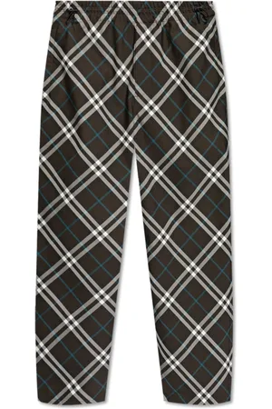 Burberry Byxor, Herr, M, Polyester, Rutiga Byxor