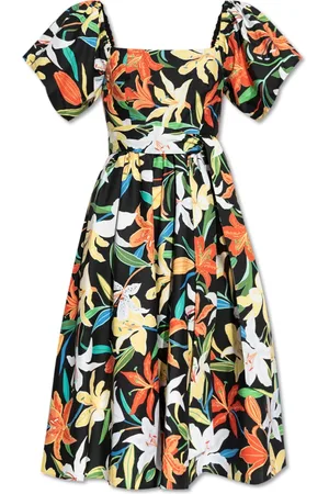Kate Spade Klänning, Dam, S, Bomull, Blommigt mönsterklänning