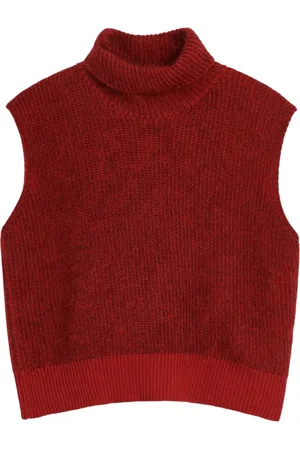 Soulland Stickade tröjor & koftor, Dam, S/M, Polyester, Hög Hals Cashmere Vest