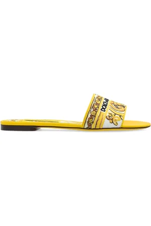 Dolce & Gabbana Skor, Dam, 36 EU, Slides med logotyp