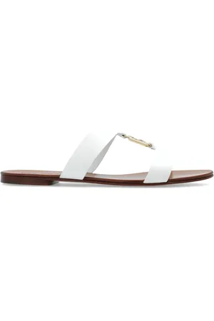 Dolce & Gabbana Skor, Dam, 36 1/2 EU, Läder, Slides med logotypformad applikation