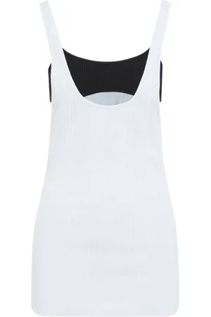 The Attico Topp, Dam, XS, Bomull, Räfflad Jersey Tanktopp