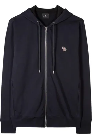 Paul Smith Sweatshirts & Hoodies, Herr, L, Bomull, Zebra Logo Zip-Front Hoodie