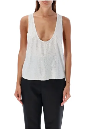 Retrofete Topp, Dam, S, Kristall Tanktop Vit Glittrande
