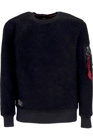 Alpha Industries Sweatshirts & Hoodies, Herr, XL, Mysig Teddy Crewneck Sweatshirt