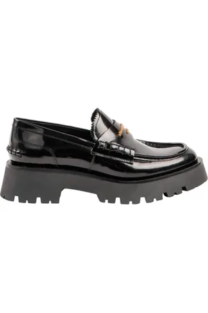 Alexander Wang Skor, Dam, 40 EU, Läder, Mandel Tå Läder Loafers
