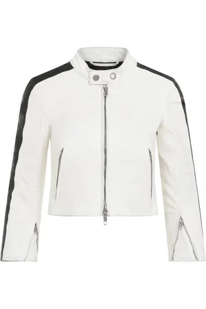 Balenciaga Jacka, Dam, S, Smutsig Vit Racerjacka