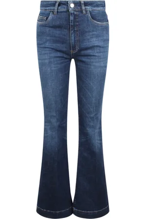 Nine In The Morning Jeans, Dam, W25, Bomull, Flare Jeans Regular Fit Dragkedja Stängning