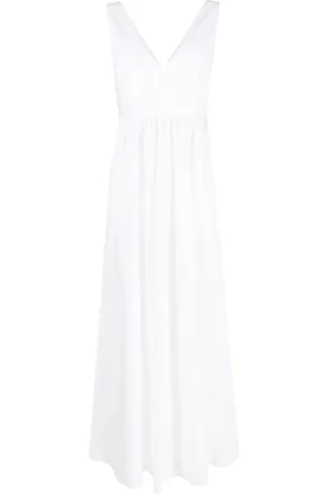 P.A.R.O.S.H. Klänning, Dam, S, Elegant Maxi Klänning Bianco Stil
