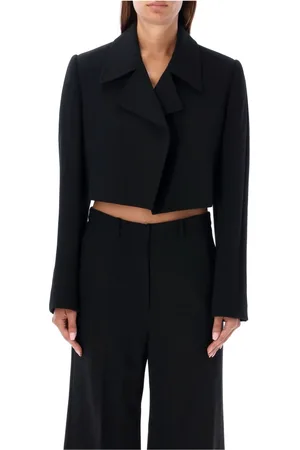 Low Classic Jacka, Dam, M, Polyester, Svart Ull Kort Jacka Aw24