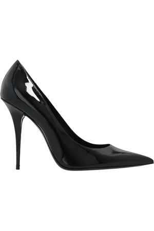 Saint Laurent Skor, Dam, 38 EU, Läder, Stiletto pumps i lackläder